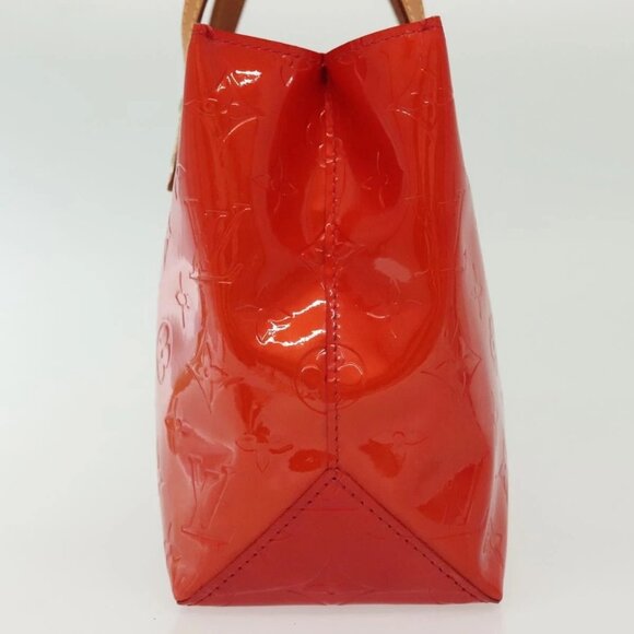 LOUIS VUITTON Monogram Vernis Reade PM Hand Bag Red Rouge M91088 LV Auth 140205 - Picture 6 of 16